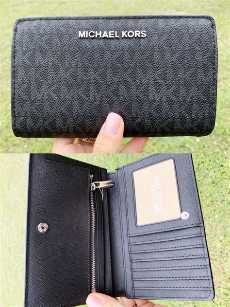 michael kors black star wallet|michael kors wallet with strap.